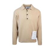 Amaránto Lyxig Cashmere Sweater Beige, Herr