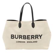 Burberry Vintage Pre-owned Canvas totevskor Beige, Dam