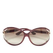 Salvatore Ferragamo Pre-owned Pre-owned Acetat solglasgon Red, Dam