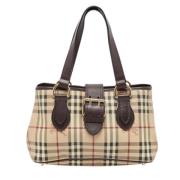 Burberry Vintage Pre-owned Laeder totevskor Brown, Dam