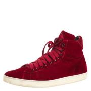 Tom Ford Pre-owned Pre-owned Sammet sneakers Red, Herr