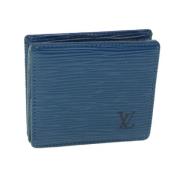 Louis Vuitton Vintage Pre-owned Laeder plnbcker Blue, Dam