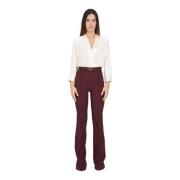 Elisabetta Franchi Bordeaux Elegant Jumpsuit Höst Vinter Multicolor, D...