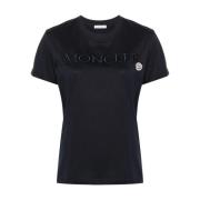 Moncler Blå T-shirts och Polos Blue, Dam