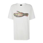 PS By Paul Smith Regular Fit T-shirt Hand White, Herr