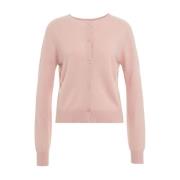 Kaos Rose Stickat Aw24 Pink, Dam