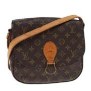 Louis Vuitton Vintage Pre-owned Canvas axelremsvskor Brown, Dam