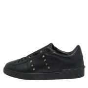 Valentino Vintage Pre-owned Laeder sneakers Black, Herr