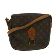 Louis Vuitton Vintage Pre-owned Canvas axelremsvskor Brown, Dam