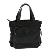 Prada Vintage Pre-owned Nylon handvskor Black, Dam