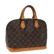 Louis Vuitton Vintage Pre-owned Canvas handvskor Brown, Dam