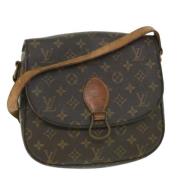 Louis Vuitton Vintage Pre-owned Canvas axelremsvskor Brown, Dam