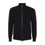 Drumohr Blå Navy Half Zip Pullover Blue, Herr