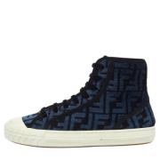 Fendi Vintage Pre-owned Sammet sneakers Blue, Dam