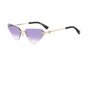 Dsquared2 Rimless Cat-Eye Solglasögon med Lila Linser Yellow, Dam