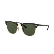 Ray-Ban Clubmaster Metal Solglasögon Grön Lins Black, Unisex