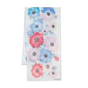 Salvatore Ferragamo Anemone Print Sidenscarf Multicolor, Dam