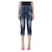 Dondup Stiliga Jeans med Koons Gioiello Detalj Blue, Dam