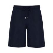 Vilebrequin Långa Solida Badshorts för Herrar Blue, Herr