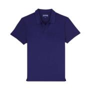 Vilebrequin Herr Tencel Polo Tröja Blue, Herr