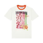 Vilebrequin Himmel Strand Bomull T-shirt Herr White, Herr