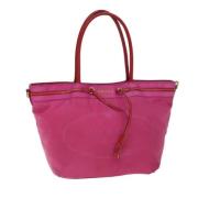 Prada Vintage Pre-owned Nylon totevskor Pink, Dam