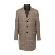 Fay Ylleblandad Tartan Kappa Beige, Herr