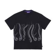 Octopus Tentakler Logo Svart T-shirt Black, Herr