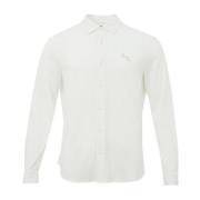 Armani Exchange Casual Bomullsskjorta för Män White, Herr