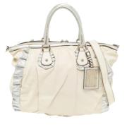 Dolce & Gabbana Pre-owned Pre-owned Laeder axelremsvskor White, Dam