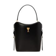 Ami Paris Paris Bucket Bag i Svart Black, Dam