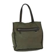 Prada Vintage Pre-owned Nylon totevskor Green, Dam