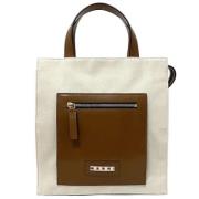 Marni Pre-owned Pre-owned Canvas totevskor Beige, Dam