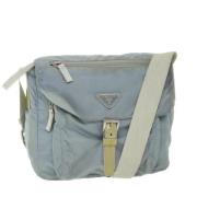 Prada Vintage Pre-owned Nylon prada-vskor Blue, Dam