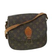 Louis Vuitton Vintage Pre-owned Canvas axelremsvskor Brown, Dam