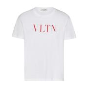 Valentino Garavani Vita T-shirts Polos för män White, Herr