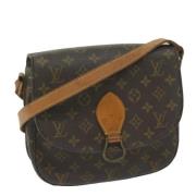 Louis Vuitton Vintage Pre-owned Canvas axelremsvskor Brown, Dam