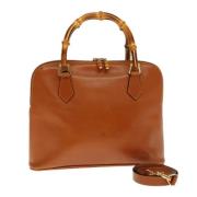 Gucci Vintage Pre-owned Laeder handvskor Brown, Dam