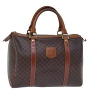 Celine Vintage Pre-owned Laeder handvskor Brown, Dam