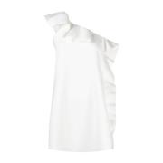 Msgm Elegant Off-White Klänning White, Dam