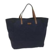 Gucci Vintage Pre-owned Canvas gucci-vskor Blue, Dam