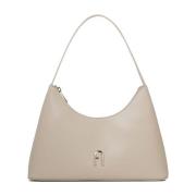 Furla Beige Olympic Axelväska Beige, Dam