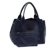 Balenciaga Vintage Pre-owned Laeder handvskor Blue, Dam