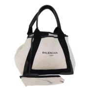 Balenciaga Vintage Pre-owned Canvas handvskor White, Dam