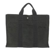 Hermès Vintage Pre-owned Canvas totevskor Gray, Dam