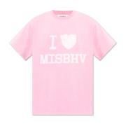 Misbhv T-shirt med logotyp Pink, Herr