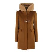 Fay Teddy Toggle Coat Brown, Dam