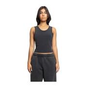 Entire Studios Svart Cropped Tank Urban Stil Black, Dam