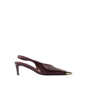 Anine Bing Burgundy Kalvskinn Pumps Red, Dam