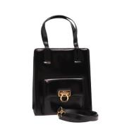 Salvatore Ferragamo Pre-owned Pre-owned Canvas axelremsvskor Black, Da...